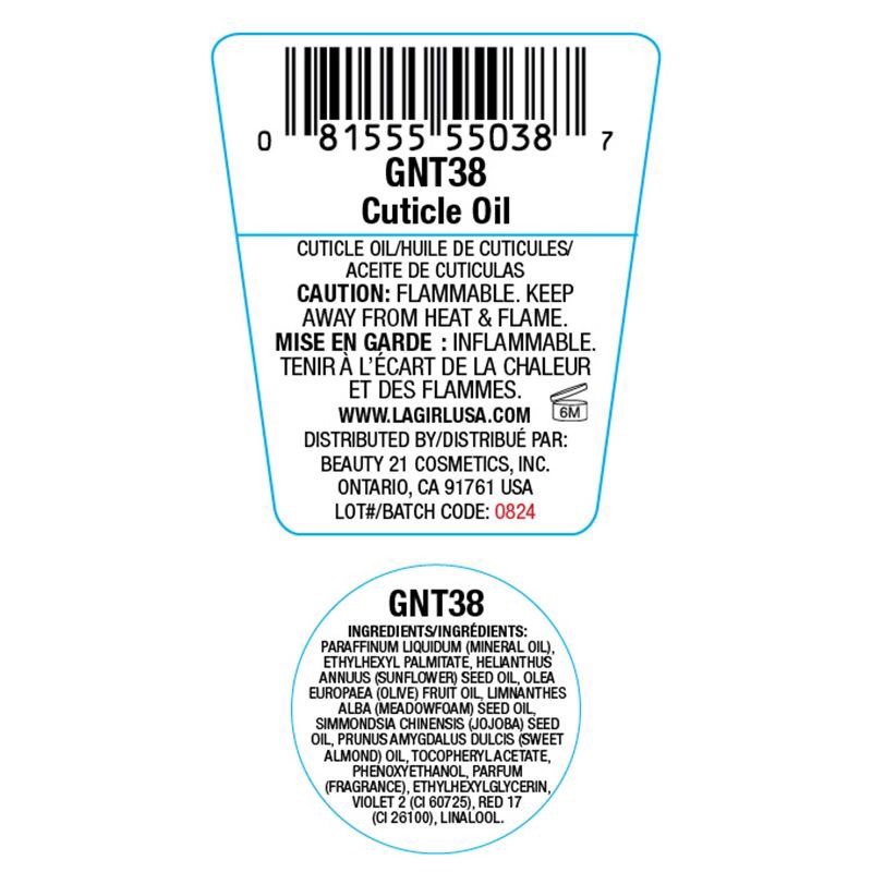 slide 4 of 4, L.A. Girl Cuticle Treatment Oil - 0.47 fl oz, 0.47 fl oz