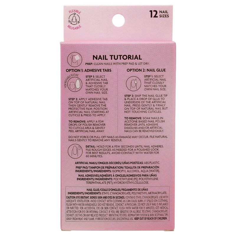 slide 2 of 9, L.A. Girl Luxe Shine Nails Fave - Mirror French Tip - 28ct, 28 ct