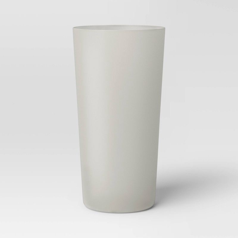 slide 1 of 3, 26 fl oz Plastic Tall Tumbler Cocoa Butter Beige - Room Essentials™, 26 fl oz