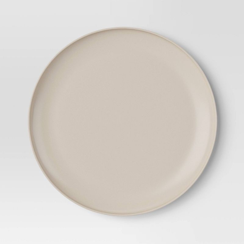 slide 1 of 3, 10.5'' Plastic Dinner Plate Cocoa Butter Beige - Room Essentials™, 1 ct