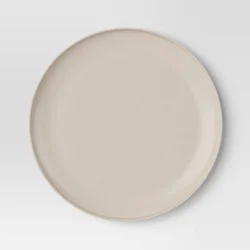 10.5'' Plastic Dinner Plate Cocoa Butter Beige - Room Essentials™
