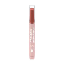 Neutrogena High Shine Glossy Lip Balm - Rose Petal - 0.07oz: Shine Enhancing, Medium Tones, Stick Form