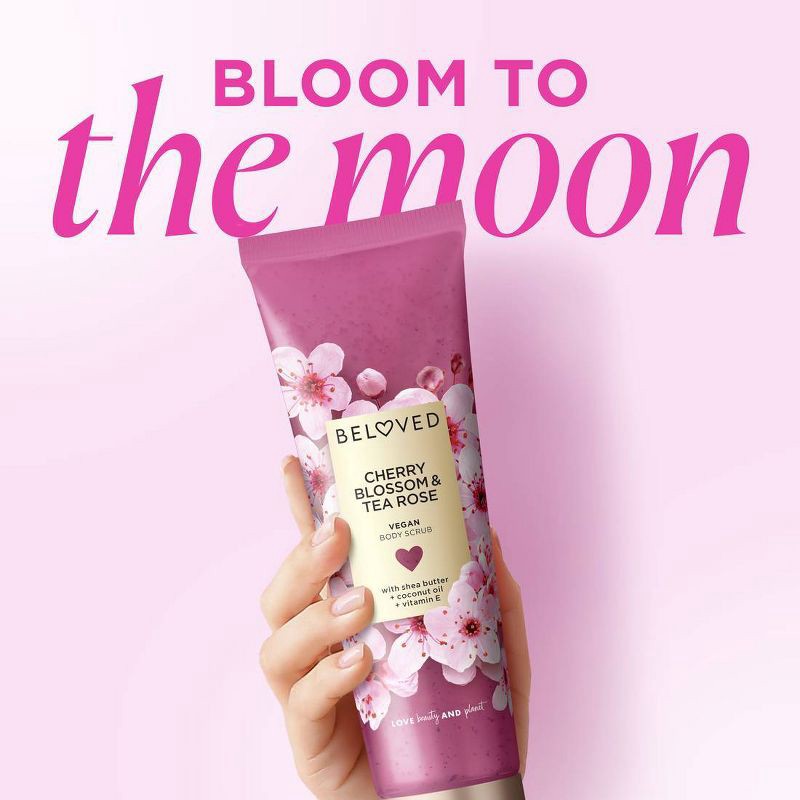 slide 5 of 6, Beloved Cherry Blossom & Tea Rose Sugar Scrub - 8oz, 8 oz
