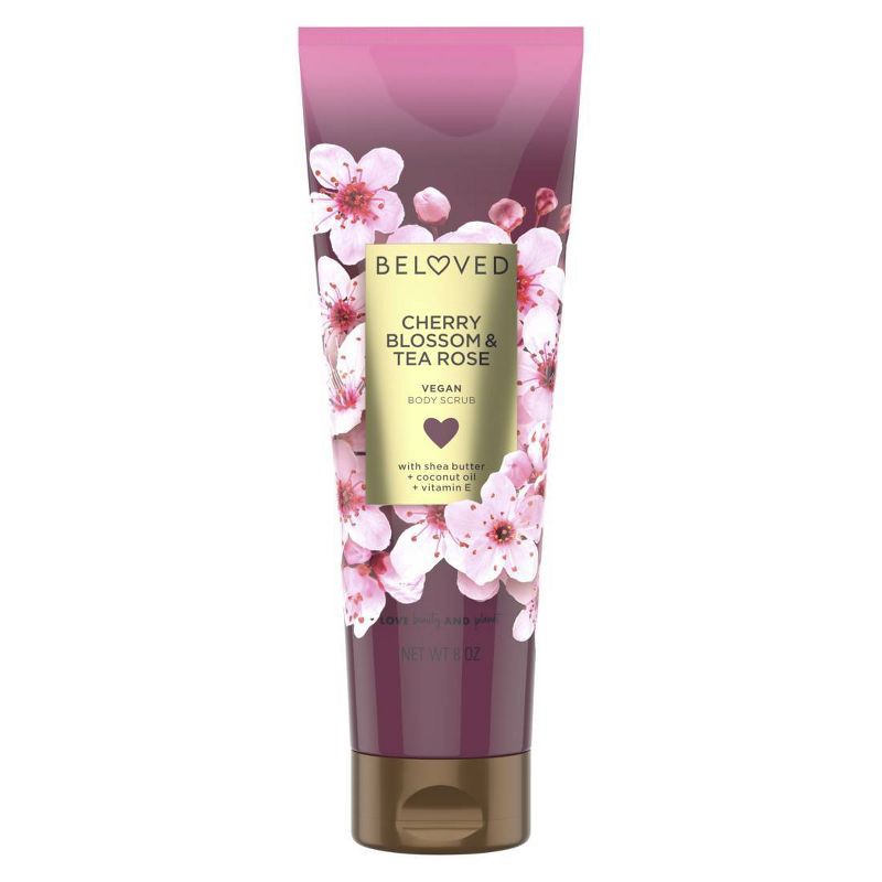 slide 1 of 6, Beloved Cherry Blossom & Tea Rose Sugar Scrub - 8oz, 8 oz