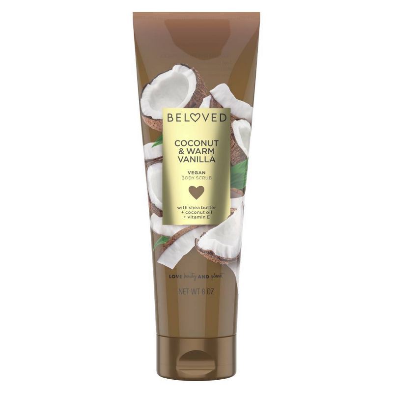 slide 1 of 6, Beloved Coconut & Warm Vanilla Sugar Scrub - 8oz, 8 oz