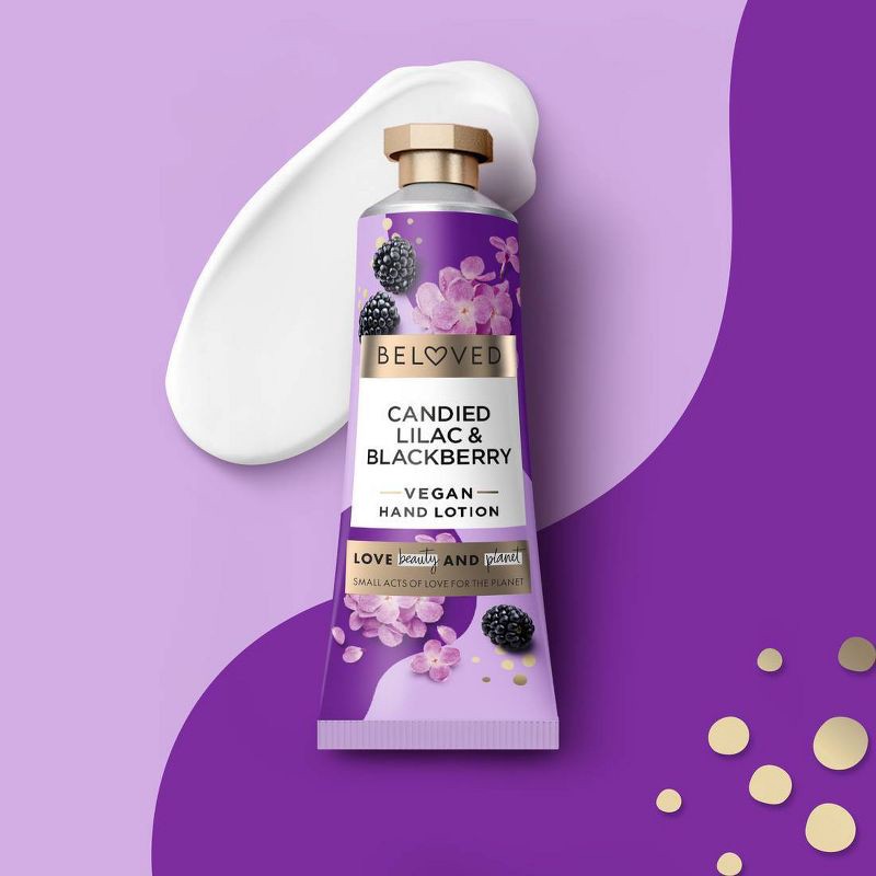 slide 5 of 6, Beloved Candied Lilac & Blackberry Hand Lotion - 1oz, 1 oz