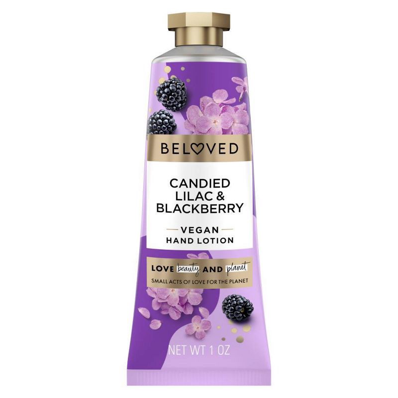 slide 1 of 6, Beloved Candied Lilac & Blackberry Hand Lotion - 1oz, 1 oz