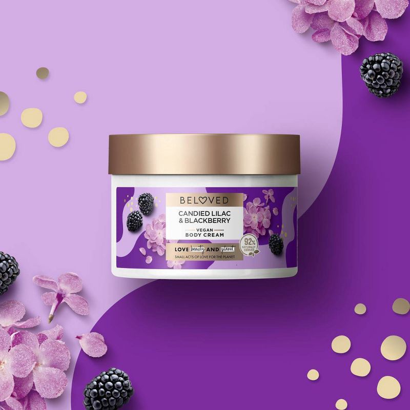 slide 5 of 6, Beloved Candied Lilac & Blackberry Body Cream - 10oz, 10 oz