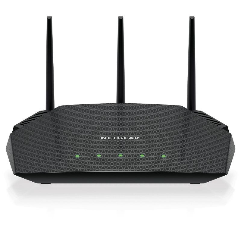 slide 1 of 3, Netgear AX3000 WiFi 6 Router: Dual Band, Ethernet, 2.4/5 GHz, Includes Power Adapter, 1 ct
