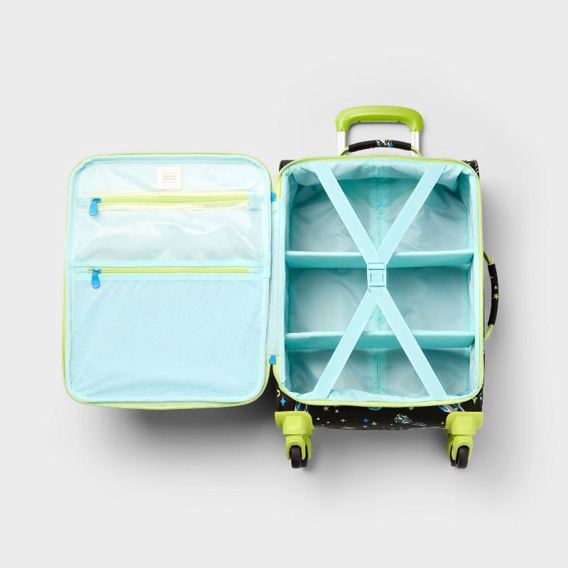 slide 3 of 4, Kids' Softside Carry On Spinner Suitcase Space - Cat & Jack™️, 1 ct