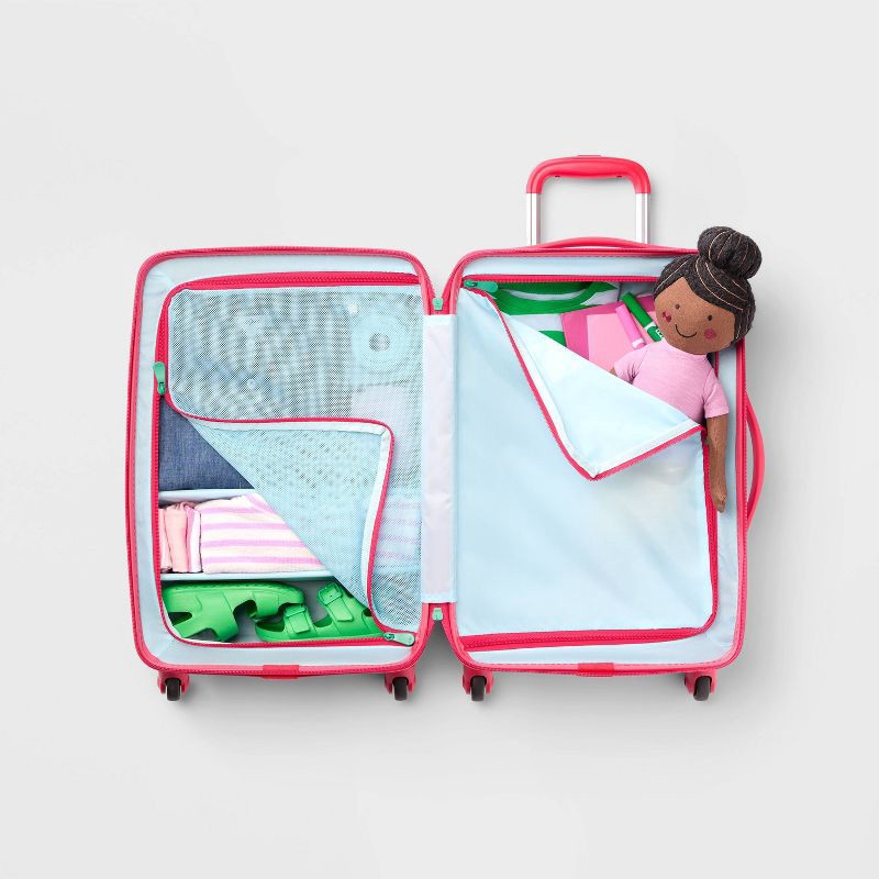slide 2 of 4, Kids' Hardside Carry On Spinner Suitcase Strawberry - Cat & Jack™️, 1 ct
