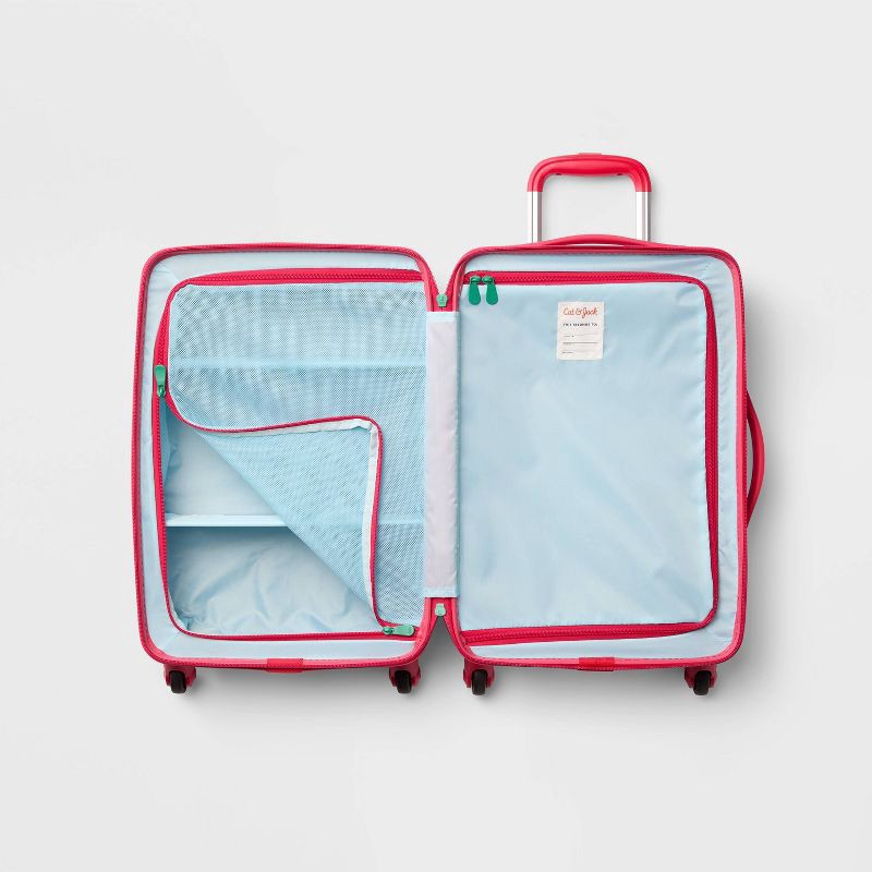 slide 3 of 4, Kids' Hardside Carry On Spinner Suitcase Strawberry - Cat & Jack™️, 1 ct