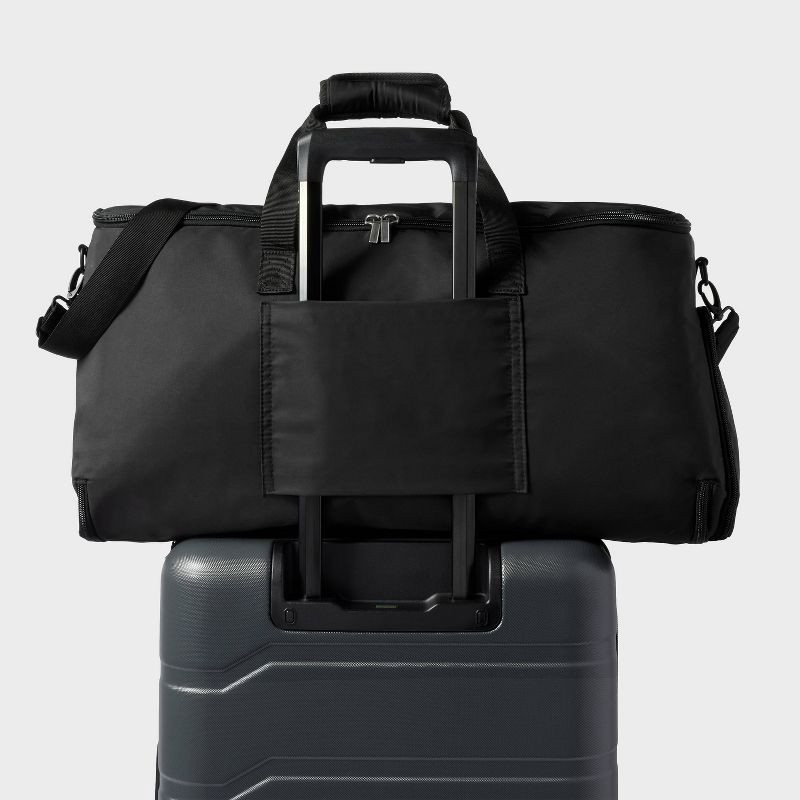 slide 6 of 6, Garment Duffel Bag Black - Open Story™️, 1 ct