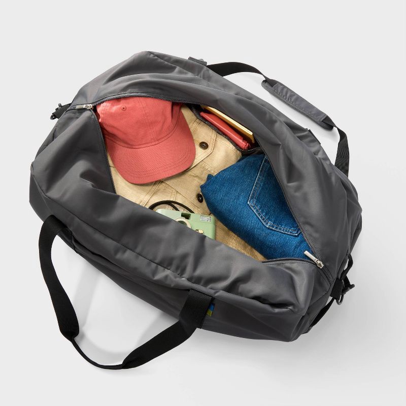 slide 3 of 5, Packable 100L Duffel Bag - Open Story™ Gray: Travel Luggage, Water-Resistant, 100 liter