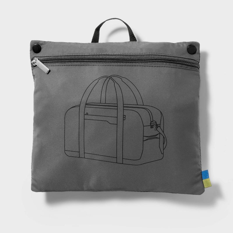 slide 4 of 5, Packable 100L Duffel Bag - Open Story™ Gray: Travel Luggage, Water-Resistant, 100 liter