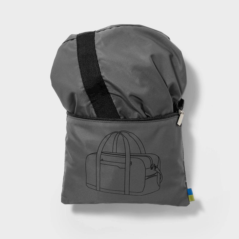 slide 5 of 5, Packable 100L Duffel Bag - Open Story™ Gray: Travel Luggage, Water-Resistant, 100 liter