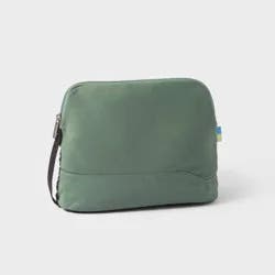 Toiletry Bag - Open Story™ Green: Solid Travel Zip Luggage Accessory