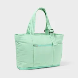 Puffer Expandable Weekender Bag - Open Story™ Sage Green: Travel Softside Carry On