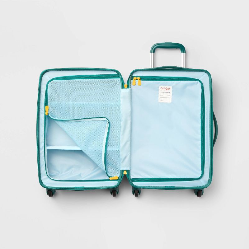 slide 3 of 4, Kids' Hardside Carry On Spinner Suitcase Daisy - Cat & Jack™️, 1 ct