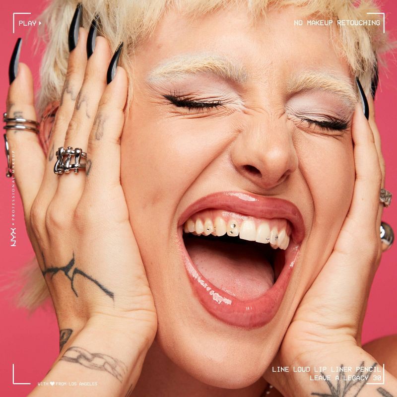 slide 5 of 9, NYX Professional Makeup Line Loud Vegan Longwear Lip Liner - Leave A Legacy - 0.04oz, 0.04 oz