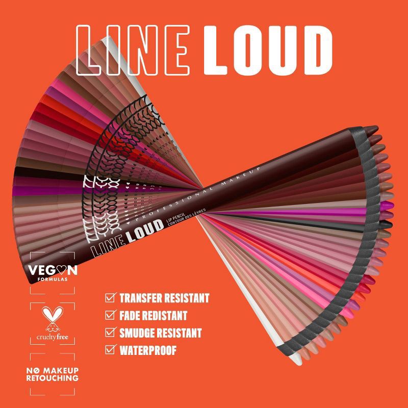 slide 8 of 9, NYX Professional Makeup Line Loud Vegan Longwear Lip Liner - Leave A Legacy - 0.04oz, 0.04 oz