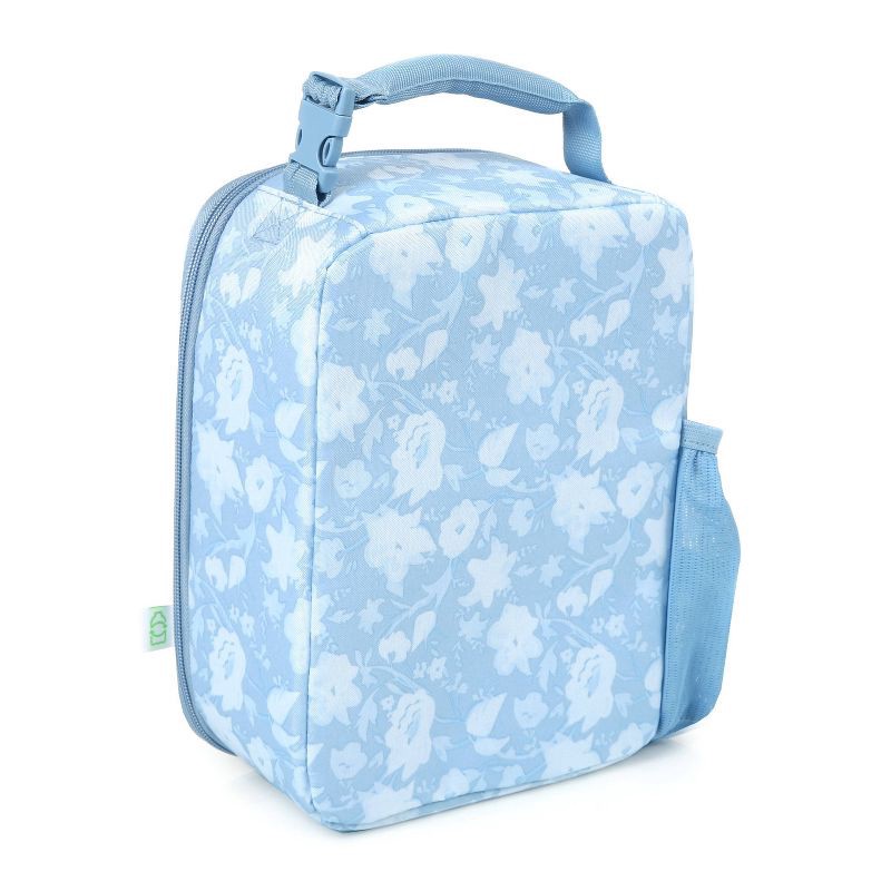 slide 6 of 14, Fulton Bag Co. Upright Lunch Bag - Powder Blue Floral, 1 ct