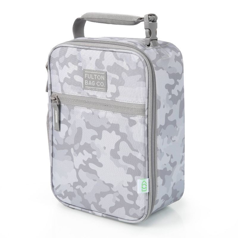 slide 2 of 13, Fulton Bag Co. Upright Lunch Bag - Gray Camo: BPA-Free Polyester Molded Carrier, 1 ct
