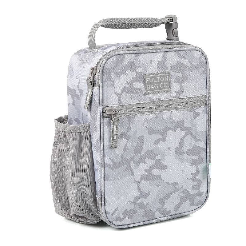 slide 3 of 13, Fulton Bag Co. Upright Lunch Bag - Gray Camo: BPA-Free Polyester Molded Carrier, 1 ct