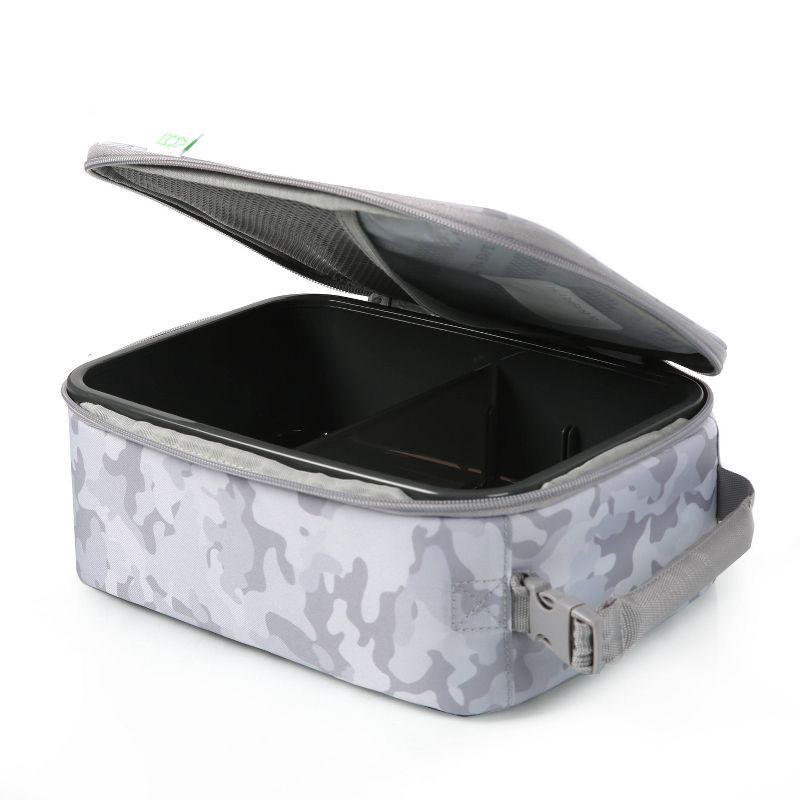 slide 9 of 13, Fulton Bag Co. Upright Lunch Bag - Gray Camo: BPA-Free Polyester Molded Carrier, 1 ct