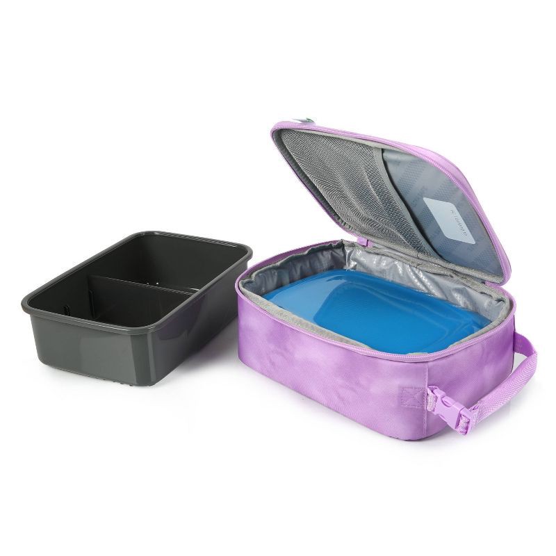 slide 3 of 12, Fulton Bag Co. Upright Lunch Bag - Pastel Lilac Haze: BPA-Free Light Marble Polyester, 1 ct