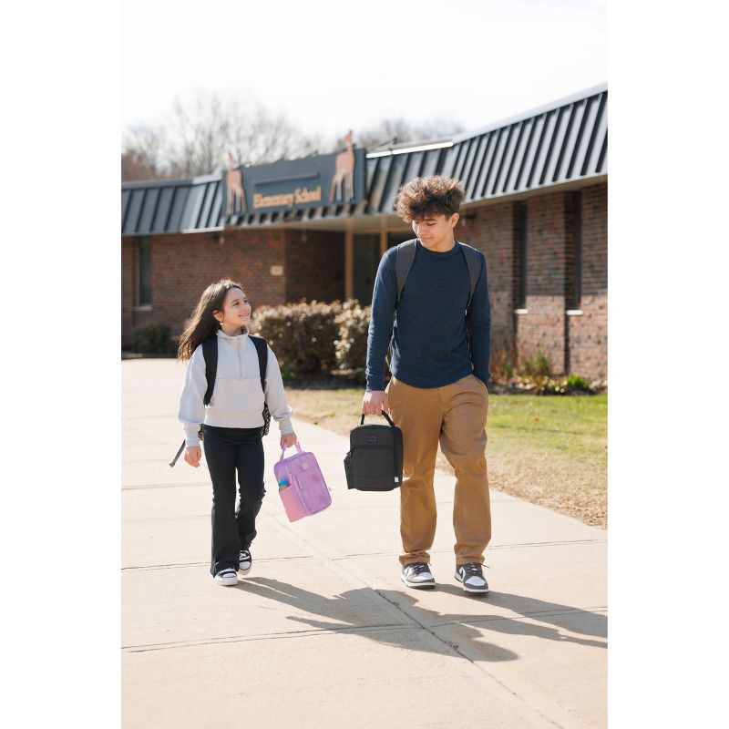 slide 12 of 12, Fulton Bag Co. Upright Lunch Bag - Pastel Lilac Haze: BPA-Free Light Marble Polyester, 1 ct