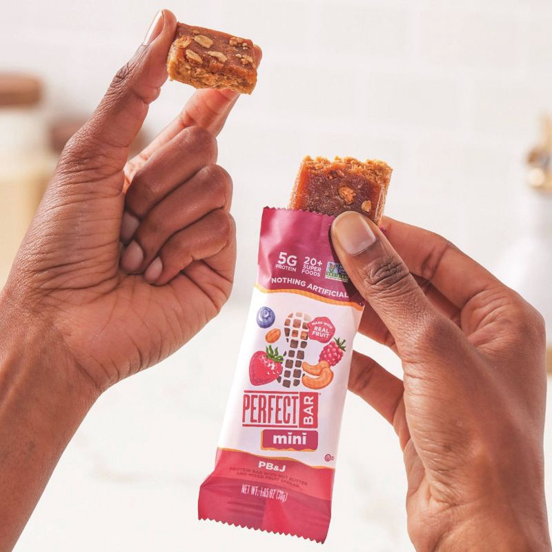 slide 6 of 12, Perfect Bar Gluten-Free PB&J Mini Protein Bars - 6.3oz/6ct, 6.3 oz, 6 ct
