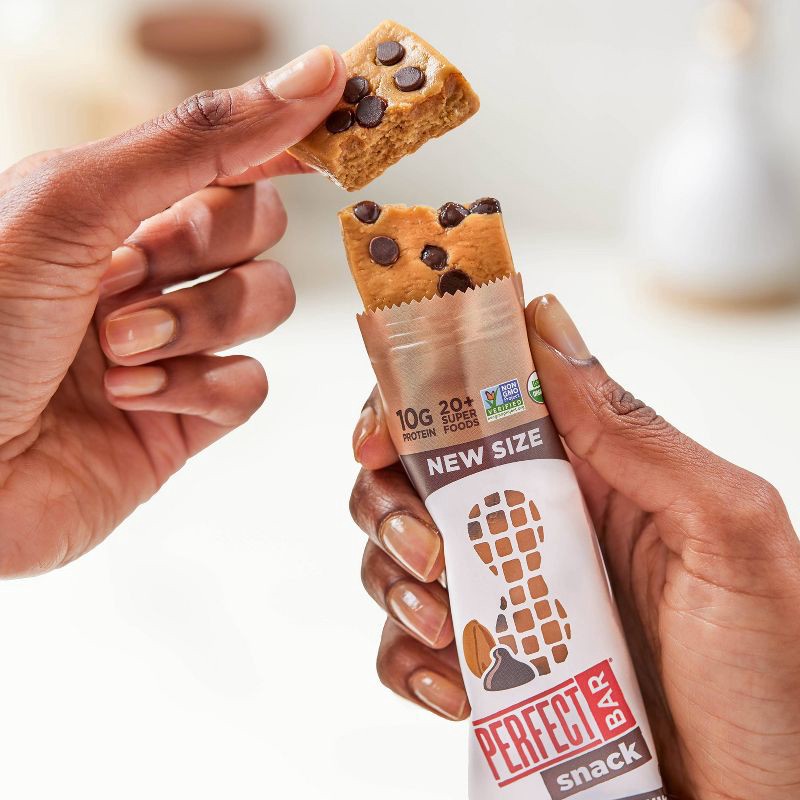 slide 4 of 9, Perfect Bar Organic Snack Dark Chocolate Chip Peanut Butter Protein Bars - 16.9oz/10ct, 16.9 oz, 10 ct