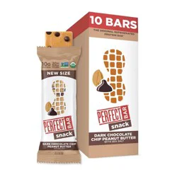 Perfect Bar Organic Snack Dark Chocolate Chip Peanut Butter Protein Bars - 16.9oz/10ct