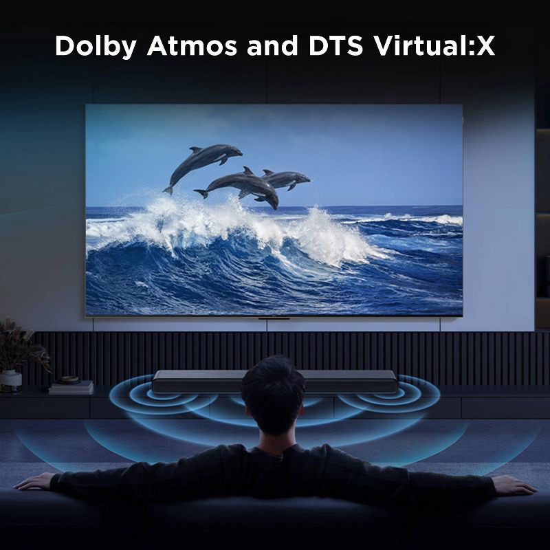 slide 3 of 8, TCL S45H S Class 2.0 Channel Sound Bar with Dolby Atmos DTS Virtual:X and Bluetooth Music Streaming, 1 ct