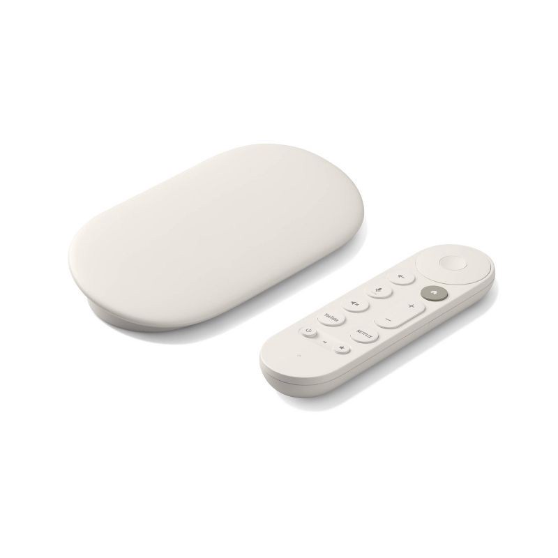 slide 1 of 5, Google TV Streamer 4K with Voice Search Remote - Movies, Shows, Live TV, and Netflix in 4K HDR - Smart Home Control - 32GB Storage – Porcelain, 1 ct