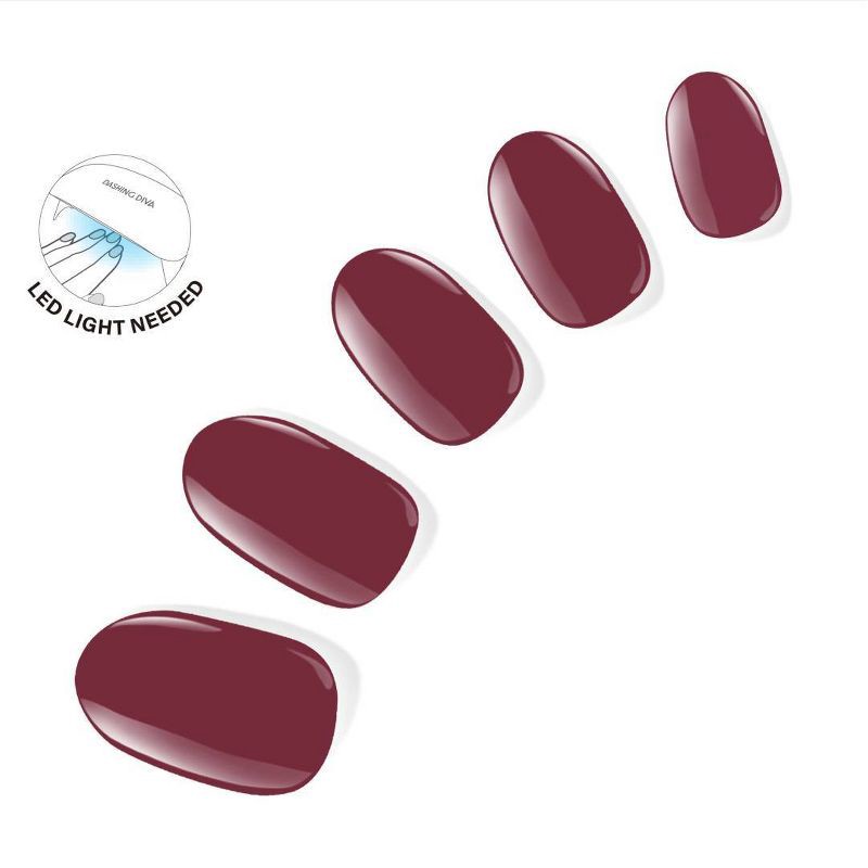slide 3 of 8, Dashing Diva Glaze Color Semi-Cured Gel Nail Polish Strips - Anko - 32ct, 32 ct