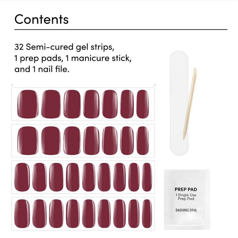 slide 4 of 8, Dashing Diva Glaze Color Semi-Cured Gel Nail Polish Strips - Anko - 32ct, 32 ct