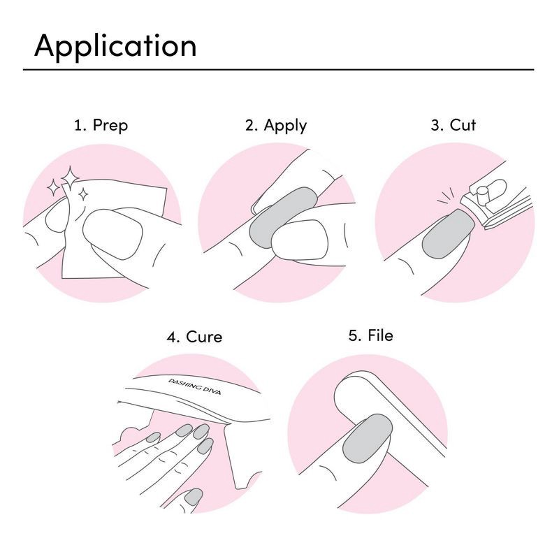 slide 5 of 8, Dashing Diva Glaze Color Semi-Cured Gel Nail Polish Strips - Anko - 32ct, 32 ct