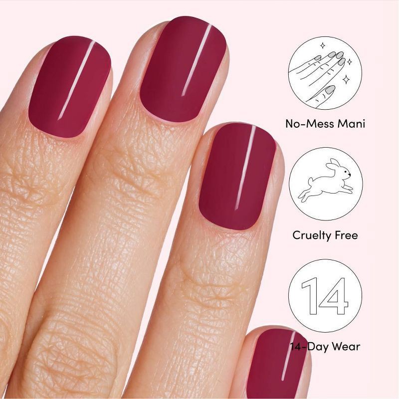 slide 6 of 8, Dashing Diva Glaze Color Semi-Cured Gel Nail Polish Strips - Anko - 32ct, 32 ct