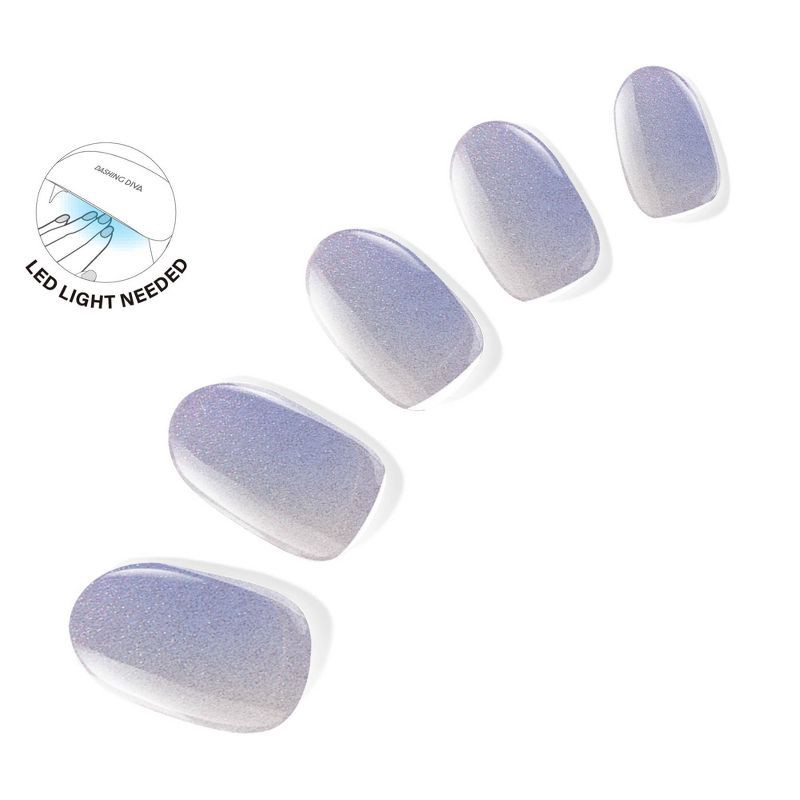 slide 2 of 7, Dashing Diva Glaze Semi-Cured Gel Nail Polish Strips - Baila con Fuego - 32ct, 32 ct