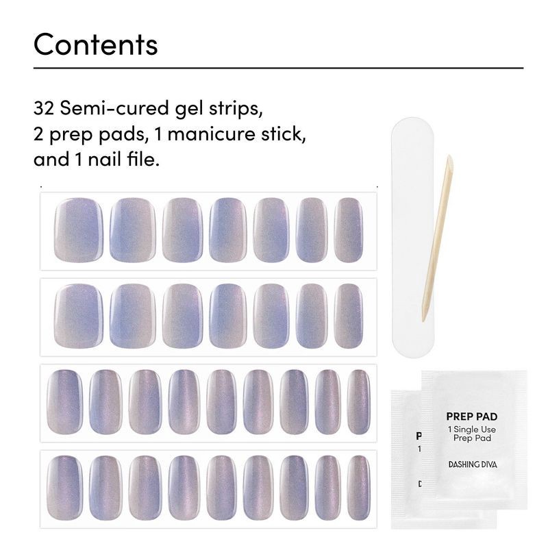 slide 4 of 7, Dashing Diva Glaze Semi-Cured Gel Nail Polish Strips - Baila con Fuego - 32ct, 32 ct