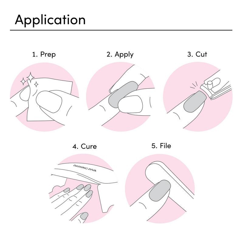 slide 5 of 7, Dashing Diva Glaze Semi-Cured Gel Nail Polish Strips - Baila con Fuego - 32ct, 32 ct