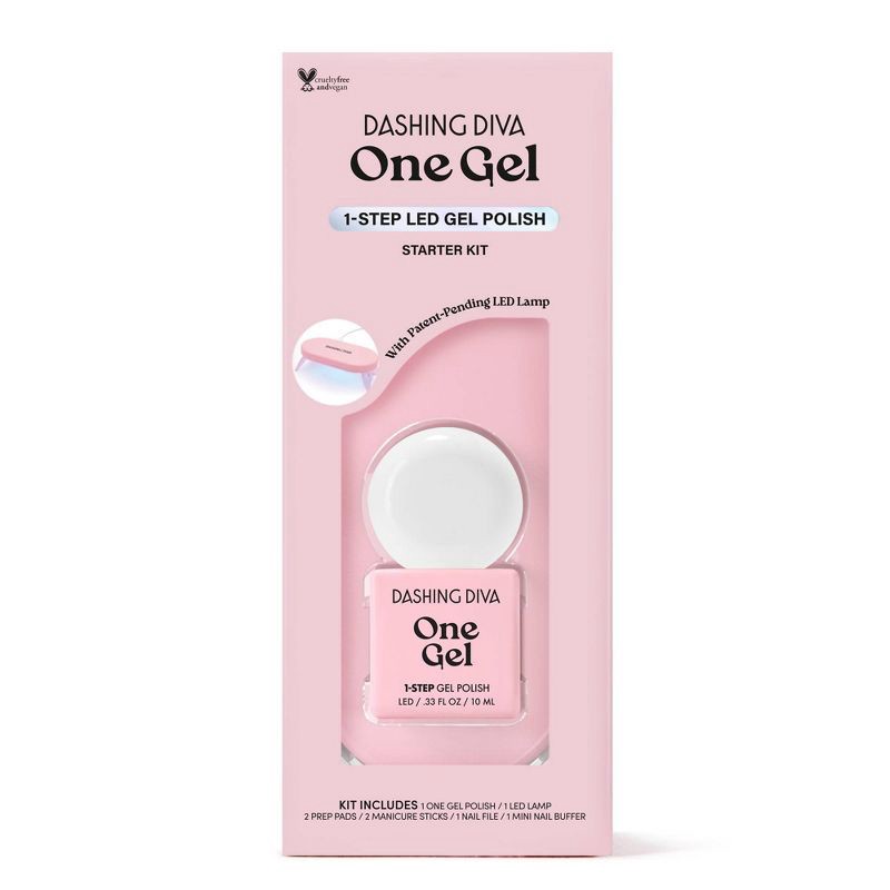 slide 1 of 10, Dashing Diva One Gel Color Nail Polish Starter Kit - Daikon - 8ct, 8 ct