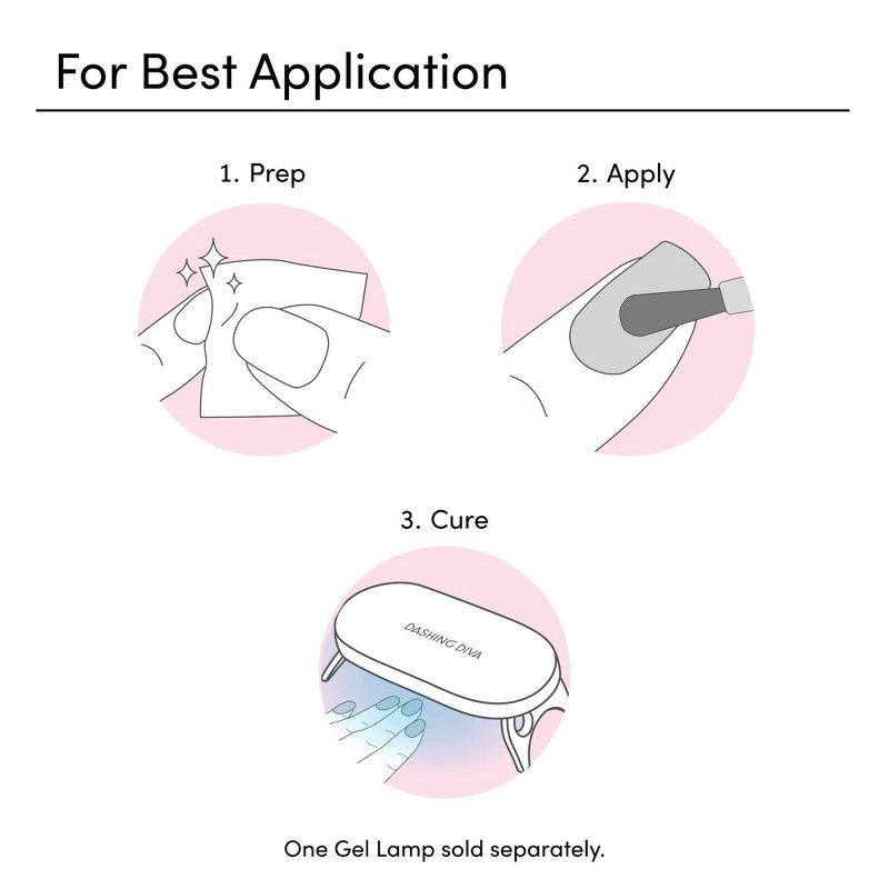 slide 4 of 8, Dashing Diva One Gel Color Nail Polish - Pointe - 10ml, 10 ml