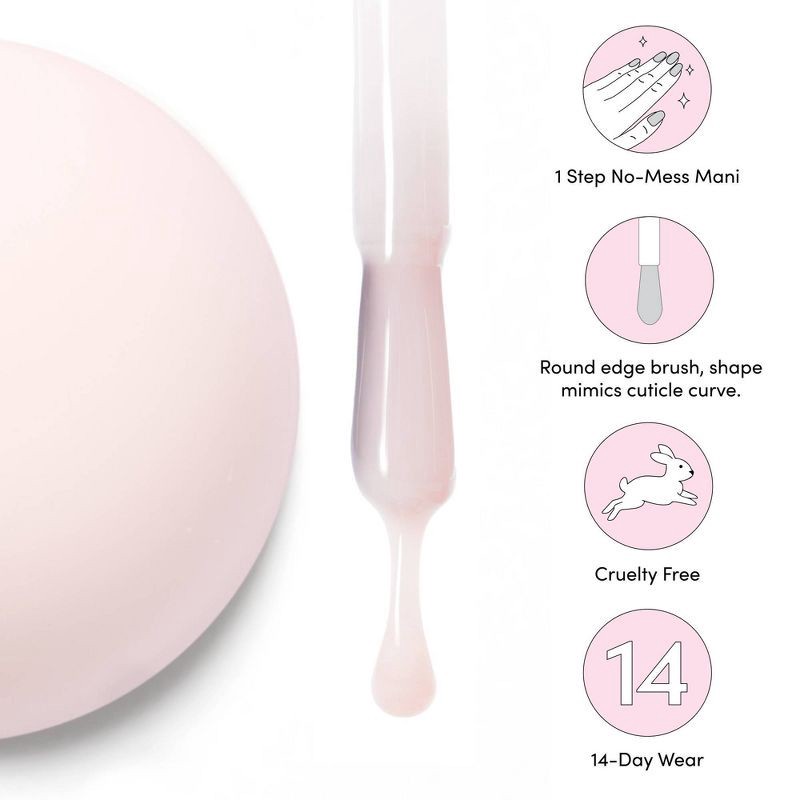 slide 5 of 8, Dashing Diva One Gel Color Nail Polish - Pointe - 10ml, 10 ml