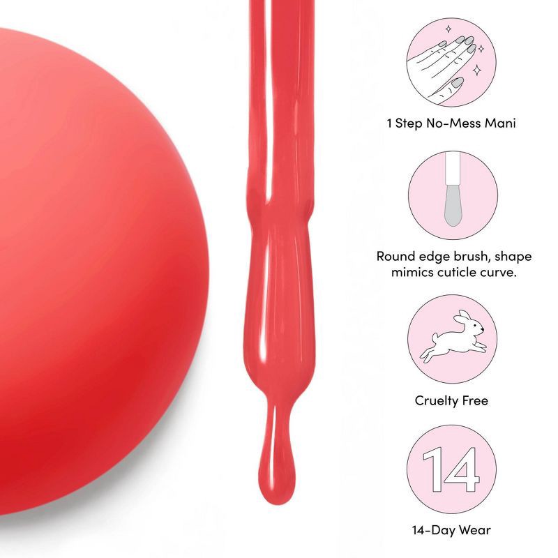 slide 5 of 8, Dashing Diva One Gel Color Nail Polish - Sonic - 10ml, 10 ml