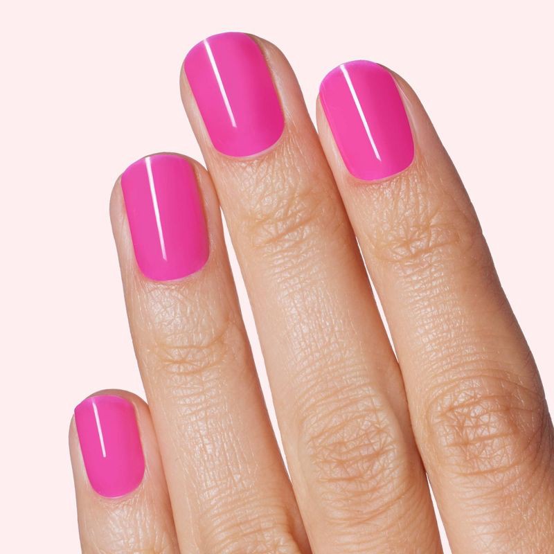 slide 3 of 8, Dashing Diva Glaze Color Semi-Cured Gel Nail Polish Strips - Magenta Madness - 32ct, 32 ct