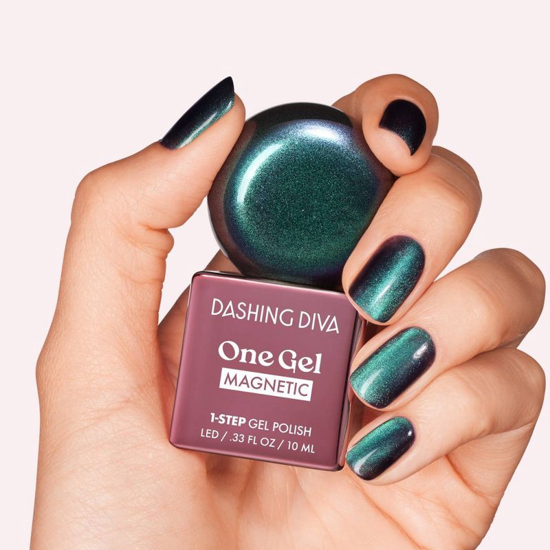 slide 6 of 9, Dashing Diva One Gel Magnetic Nail Polish - Rogue - 10ml, 10 ml