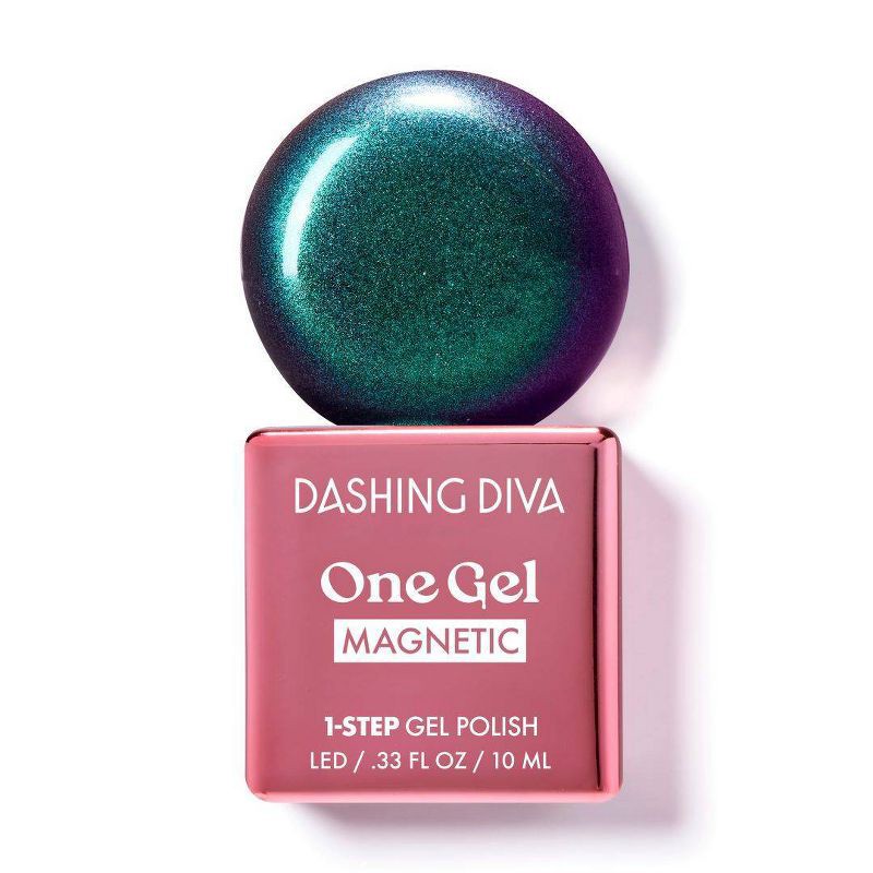 slide 1 of 9, Dashing Diva One Gel Magnetic Nail Polish - Rogue - 10ml, 10 ml